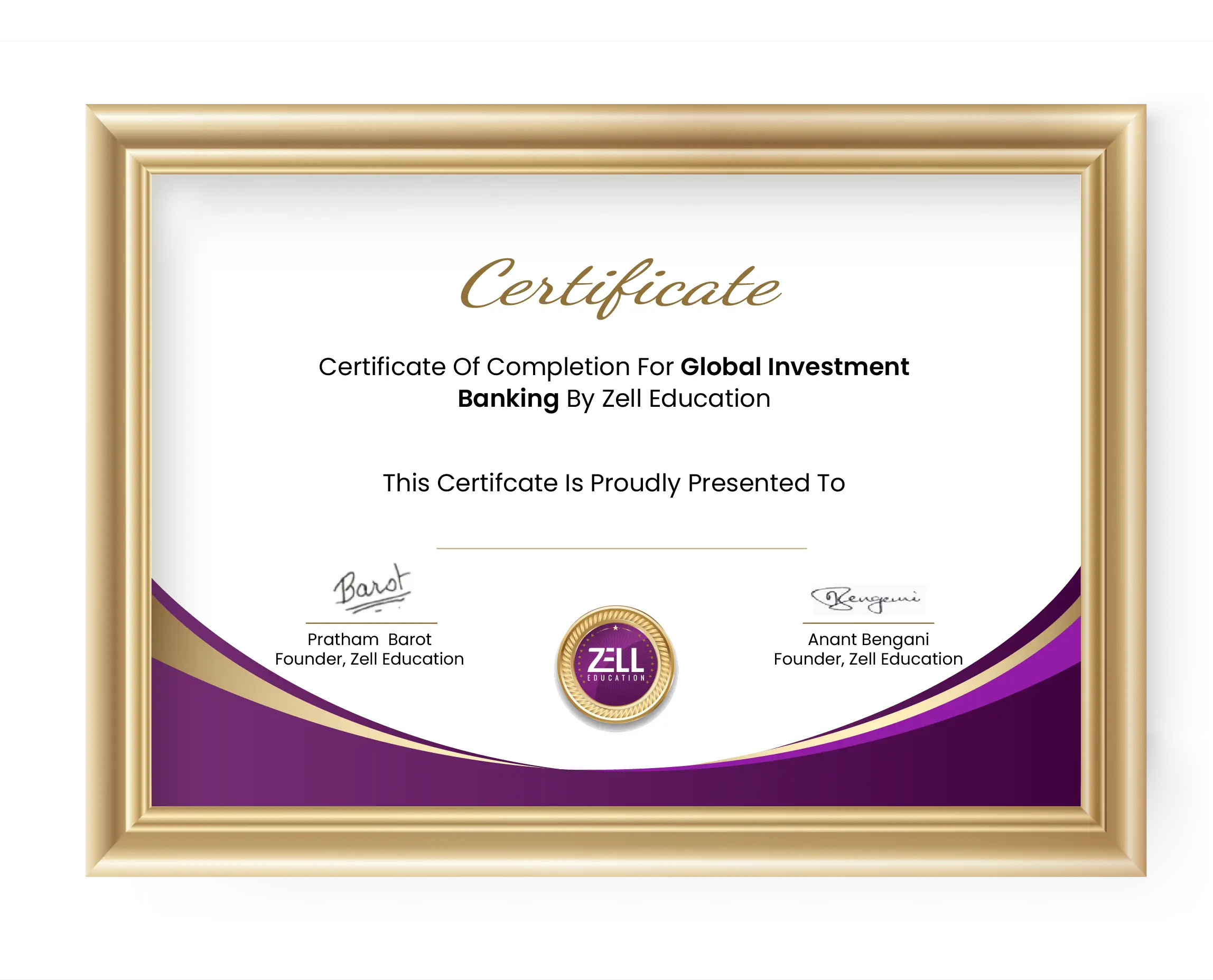 Investment banking certification