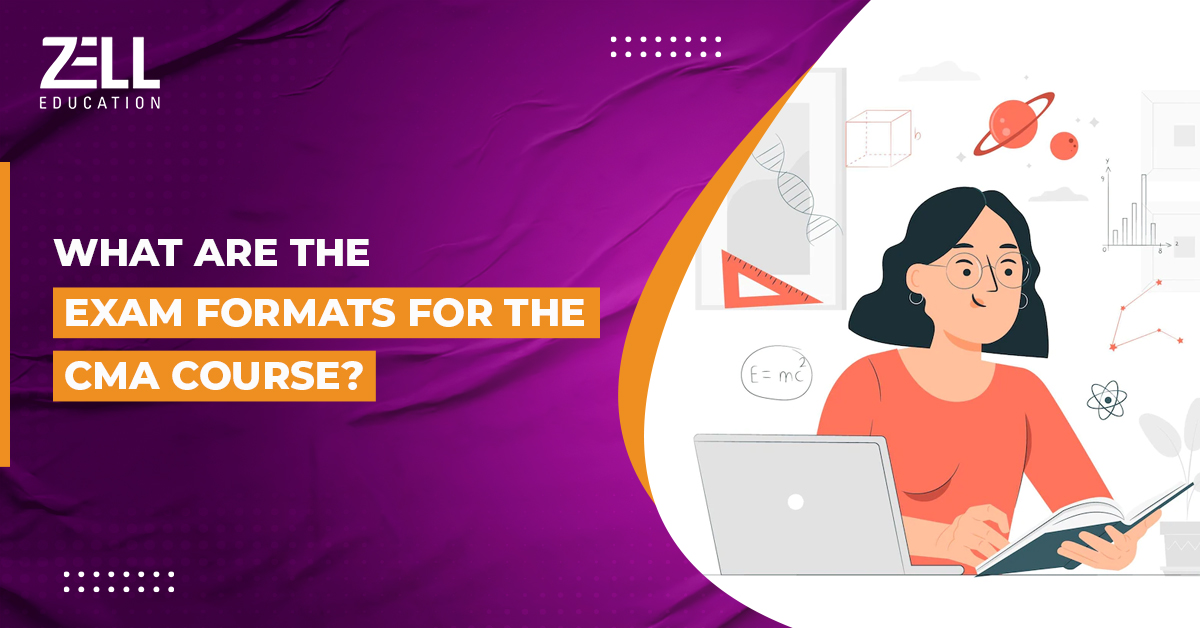 What are the exam formats for the CMA course?
