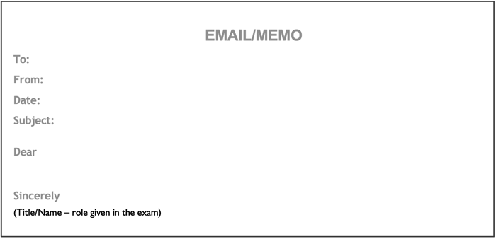Sample Structure for Letter