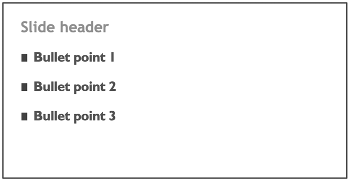 Sample Structure for Presentation Slides Headers
