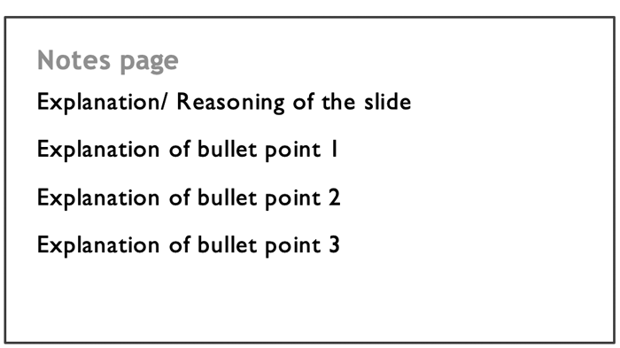 Sample Structure for Notes